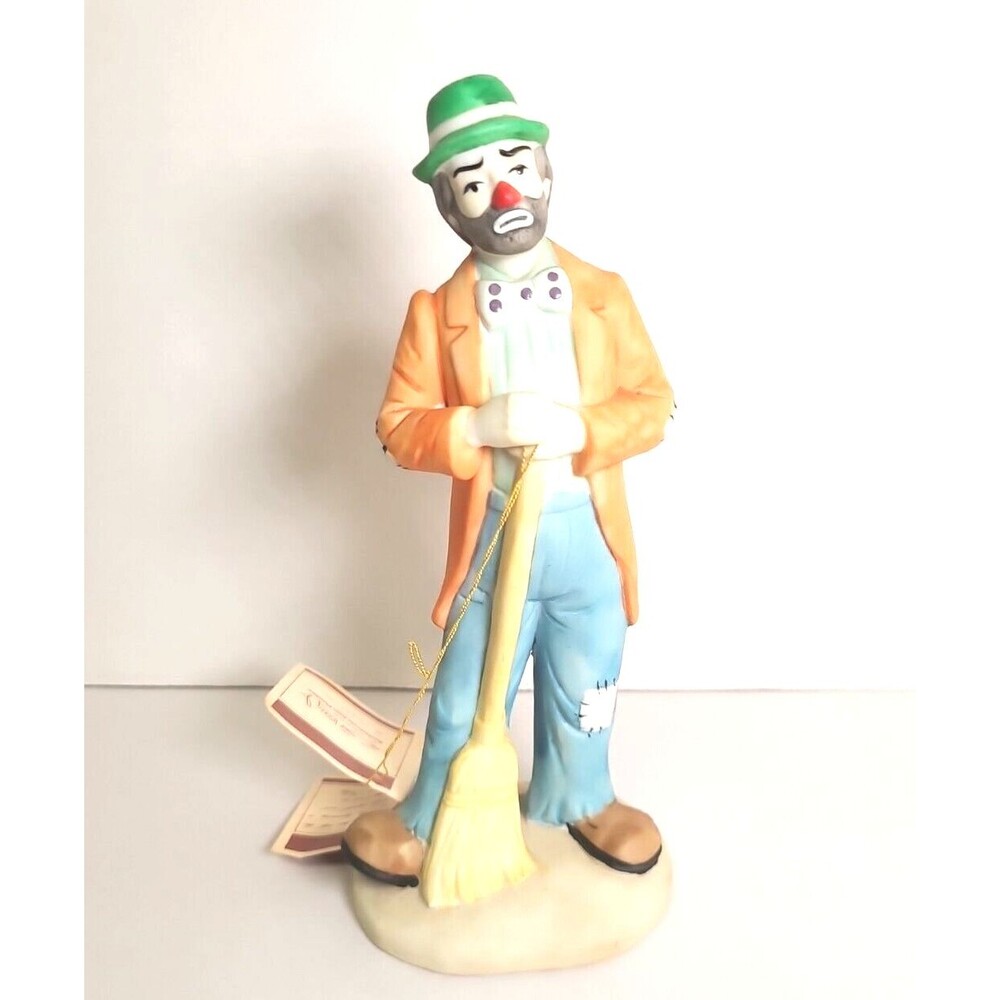 Vintage Flambro Collection Emmett Kelly Jr. Hobo Clown 1984